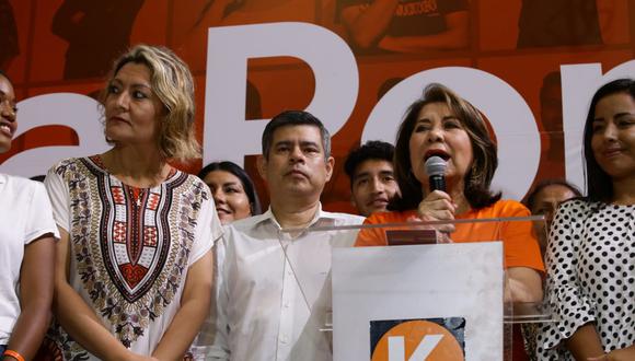 Fuerza Popular obtuvo el 7.1% de los votos válidos según el Flash América TV - Ipsos Perú. (Foto: GEC).
