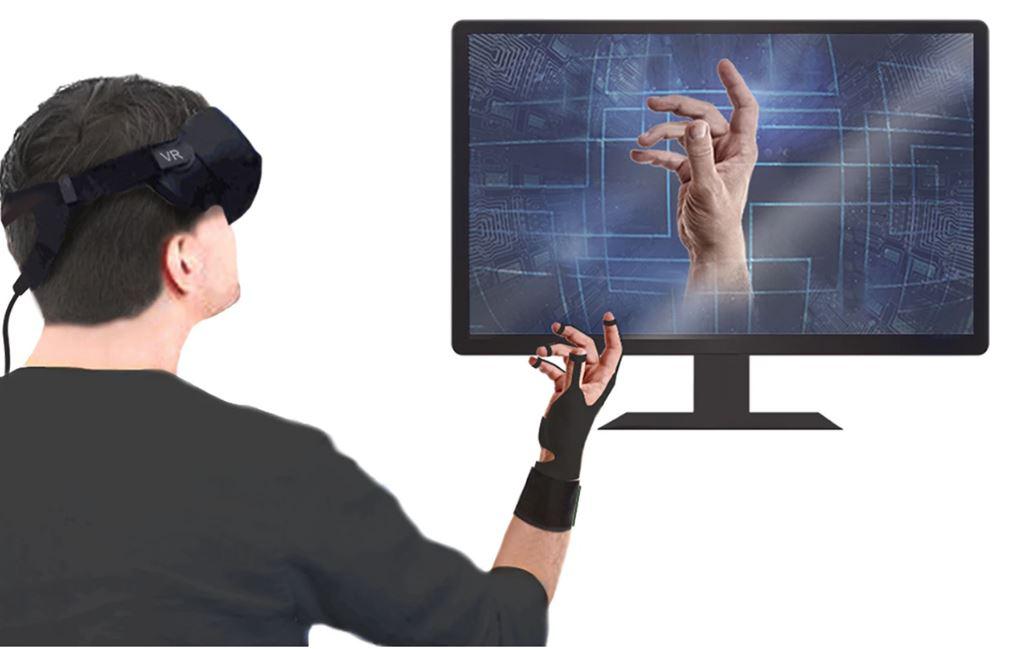 El guante transmite el movimiento de la mano del usuario a la realidad virtual, transmitiendo el estímulo al usuario, haciéndole creer que ha tocado algo. (Foto: Nature)