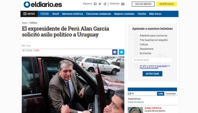 El juez Juan Carlos Sánchez Balbuena, del Segundo Juzgado de Investigación Preparatoria Anticorrupción, indicó que "existen suficientes elementos de convicción" para declarar fundada la medida. (Foto: Eldiario.es)