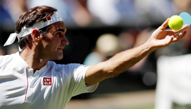 Federer enfrentó este último lunes 02 de julio al serbio Dusan Lajovic en el torneo de Wimbledon en Londres (Foto: EFE)