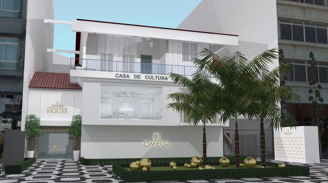 Este año, Omega House estará situada dentro de la Casa de Cultura Laura Alvim, en la playa de Ipanema.