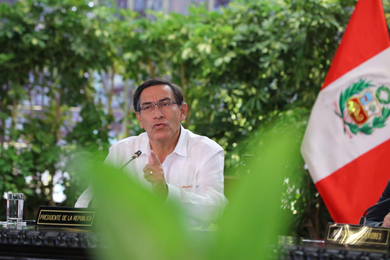 El presidente Martín Vizcarra realizó un anuncio a la población durante el séptimo día de aislamiento social obligatorio. (Foto: GEC)