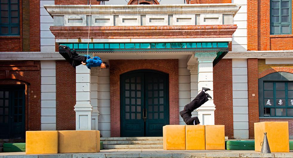 Un espectáculo de acrobacias