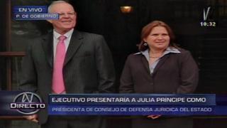 Julia Príncipe asumirá la presidencia del Consejo de Defensa Jurídica de Estado