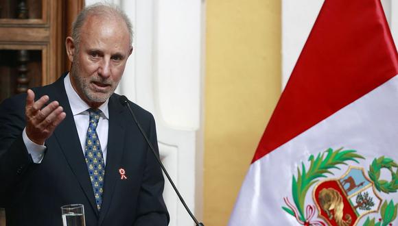 El canciller Javier González-Olaechea anunció el relanzamiento de las políticas generales del Gobierno. (foto: Andina)