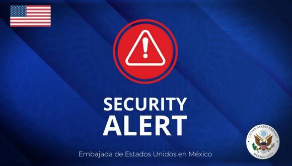 El gobierno de Estados Unidos emitió una alerta de seguridad para sus ciudadanos (Foto: Embajada EU en Mex / Twitter)