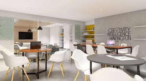 El proyecto cuenta con un working room y otros espacios que se acomodan a las necesidades de los jóvenes ejecutivos.