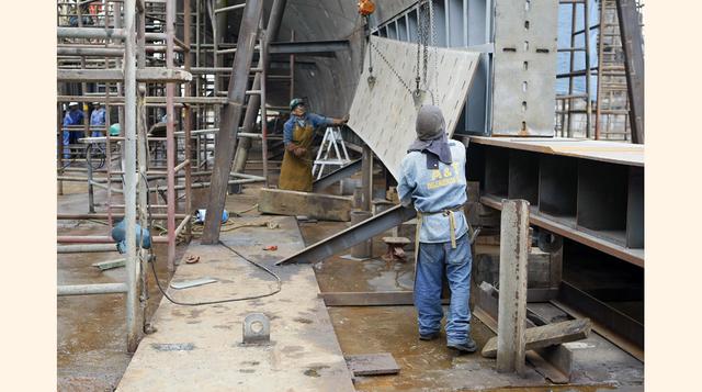 El buque escuela a vela Unión será la embarcación de su tipo más grande de América Latina. Ahora el más grande es el Esmeralda de Chile. (Foto: Manuel Melgar)