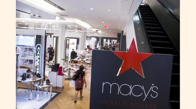Macy's (que incluye Bloomingdale's), Volumen de ventas: US$ 23,980 millones, Dueño: Macy’s Inc. (Terry J. Lundgren), Fundada en 1829 por un hombre de negocios (Rowland Hussey Macy). El logo de la tienda ha sido una estrella que vino de un tatuaj