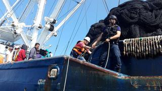 Intervienen cuatro embarcaciones ecuatorianas e incautan más de 550 toneladas de bonito