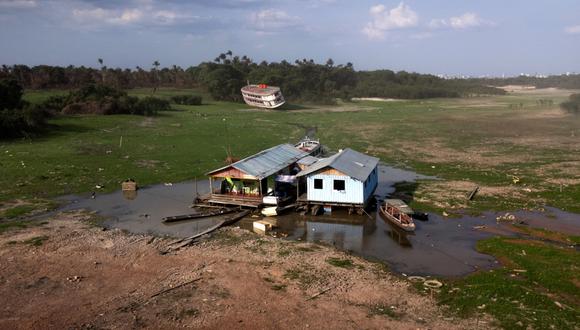 El nivel del agua del río Negro, principal afluente del Amazonas, se encuentra en su nivel más bajo desde 1902. (Foto: Bloomberg)