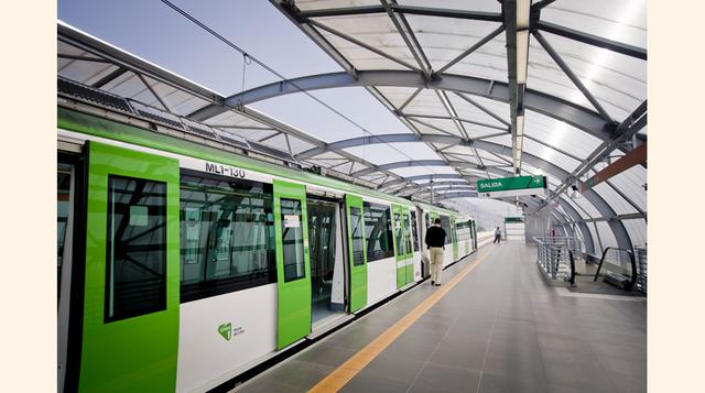En total son 22 trenes que circulan en intervalos de seis minutos en hora punta. (Foto: Manuel Melgar)