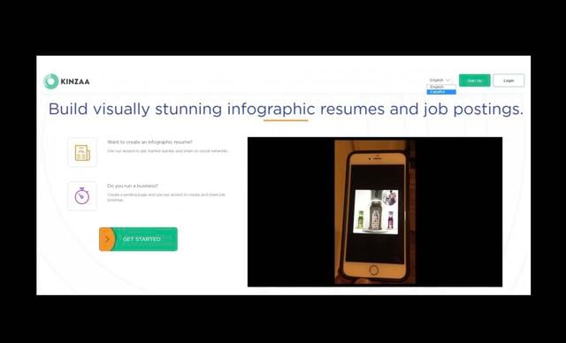 FOTO 2 | Kinzaa
Aquí puedes armar una infografía y hasta incluir un video personalizado. La misma plataforma va guiando al usuario paso a paso. (Foto: captura de pantalla)