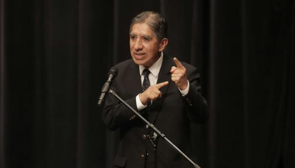 Avelino Guillén, ministro del Interior. (Foto: Renzo Salazar / @photo.gec)