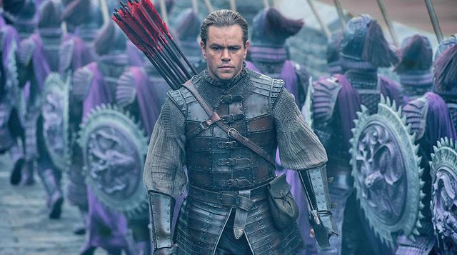 "La Gran Muralla" quedó en cuarta posición con una recaudación de US$ 9.1 millones tras un decepcionante debut.  (Foto: IMDB)