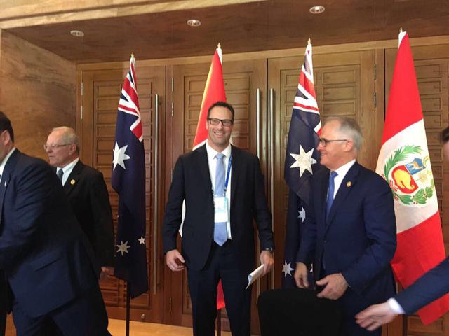 Andrew Jory (en el centro) actuó como negociador jefe para el Gobierno de Australia. El acuerdo fue el más rápido que Australia haya concluido luego de iniciar las negociaciones en mayo. (Foto: Gobierno de Australia)