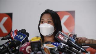 Fujimori mantiene reto a Castillo en debate y el  miércoles dará a conocer los cinco temas