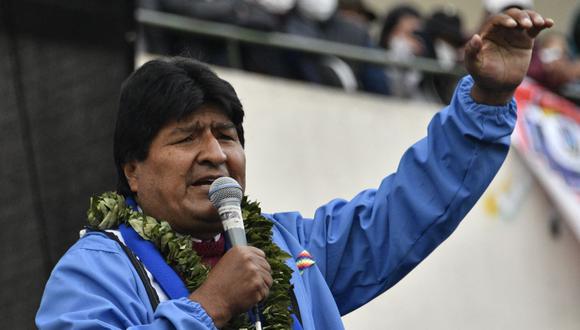 El expresidente de Bolivia Evo Morales fue declarado persona no grata por la comisión parlamentaria de Relaciones Exteriores. (AIZAR RALDES / AFP).