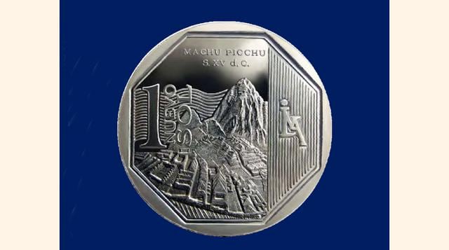 La moneda de un Nuevo Sol alusiva a "Machu Picchu" es la sexta de la Serie Numismática. En el reverso, al centro se observan las ruinas de Machu Picchu en Cusco, capital del imperio Inca.