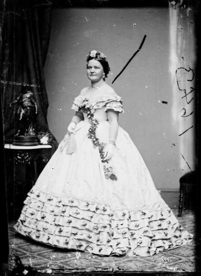 Mary Todd Lincoln en 1855. Fotografía de la Biblioteca del Congreso de EEUU