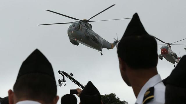 El Desfile Aéreo y Naval se hizo también en presencia de miembros de las Fuerzas Armadas. (Foto: ANDINA)