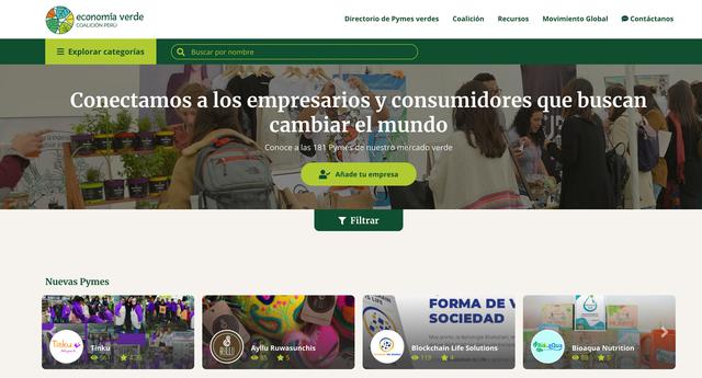 FOTO 3 | Un entorno de colaboración Así como economiaverde.pe, en el Perú existen otras plataformas u organizaciones que brindan oportunidades e incentivos para los “emprendimientos verdes”. (Foto: Web economiaverde.pe)