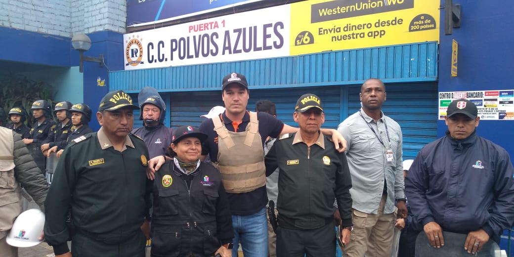 Susel Paredes, gerenta de Fiscalización y Control, y Seguridad Ciudadana de La Victoria participó de la diligencia.&nbsp;