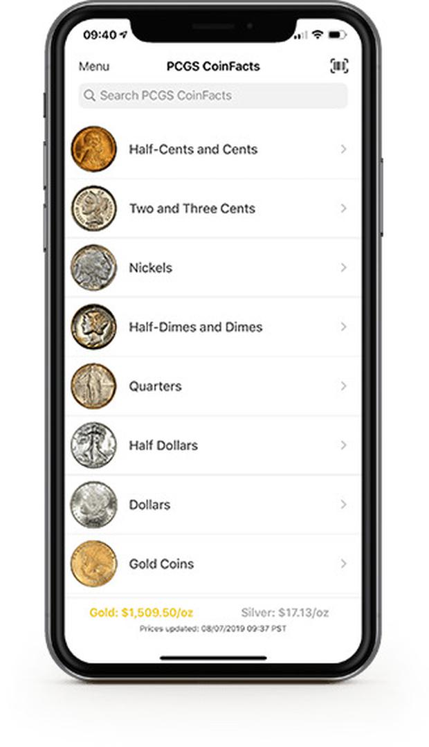 This app has a large database of coins that can earn you a lot of money (Photo: CoinFacts)