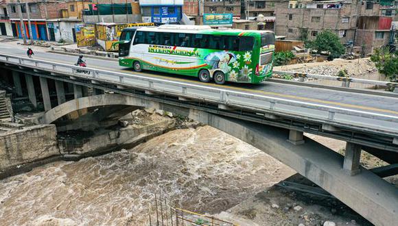 Alcalde de Lurigancho Chosica pide intervención del MTC en el puente Los Ángeles de forma preventiva ante el posible incremento del caudal del río Rímac durante temporada de lluvias y El Niño global. (Foto: Ministerio de Transportes y Comunicaciones)