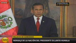 Ollanta Humala: Gobierno del Perú "da por concluida" lamentable controversia con Chile por espionaje