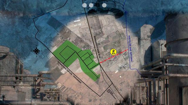 Mapa del Parque industrial Sector 62 en Chilca. (Foto: Captura)