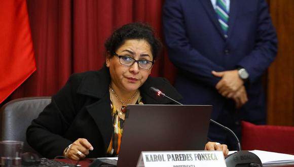 Karol Paredes, presidenta de la Comisión de Ética, indicó que se abrirá de oficio una investigación en contra del legislador José Arriola. (Foto: Congreso)