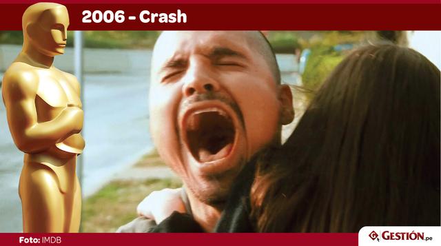Crash. Una de las mayores controversias en la historia de los Oscar: ¿cómo Crash le pudo ganar a Brokeback Mountain? Hasta su director, Paul Haggis, mencionó que no merecía el premio. Sin embargo, esta historia de varios personajes interconectados en Los 