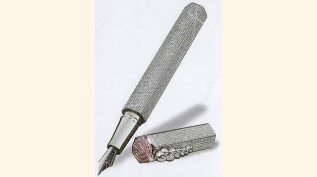 Diamonds - Caran d'Ache: Precio: US$ 265,000. Fabricada en 1999 en homenaje a Antonio Gaudí, el más famoso de los arquitectos modernistas. Está fabricada en rodio, plata maciza y oro de 18 quilates. (Foto: Taringa)