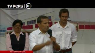 Ollanta Humala: Próximo gobierno debe reestructurar Sedapal porque va "a paso de tortuga"