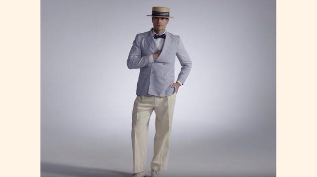 En 1925, entramos en los locos años veinte. El llamado Jazz Age fuertemente influenciado los estilos de la época, incluyendo sombreros de paja y chaquetas a rayas. (Foto: businessinsider)