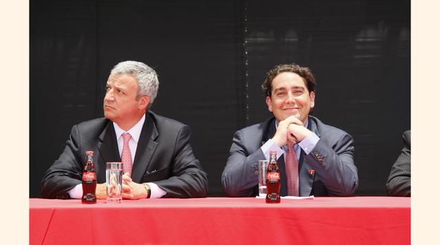 En el evento también participó John Murphy, presidente de Negocios para Latinoamérica de Coca Cola. (Foto: Manuel Melgar)