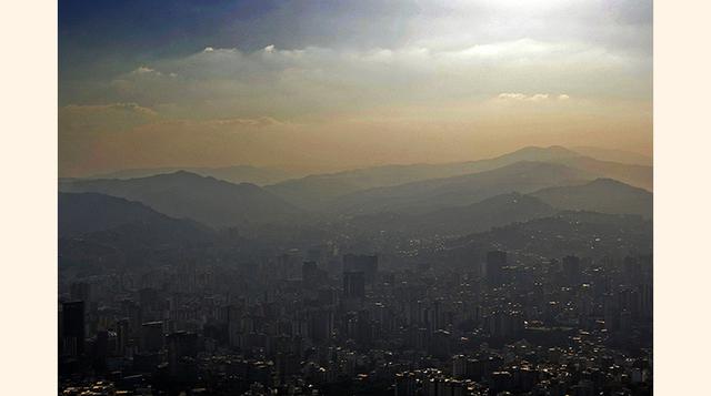 Caracas. La capital venezolana presenta un índice de 24 partículas de PM 2.5 por metro cúbico en el aire. (Foto: Flickr)