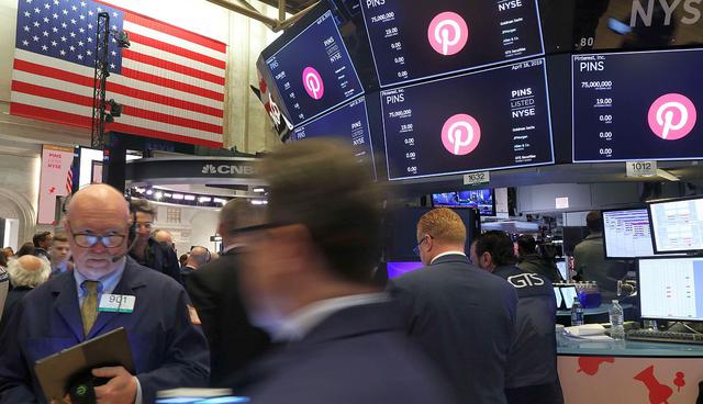 Las acciones de Pinterest Inc debutaron en US$23.75 y tocaron un máximo de US$24.97 poco antes del mediodía. (Foto: AFP)