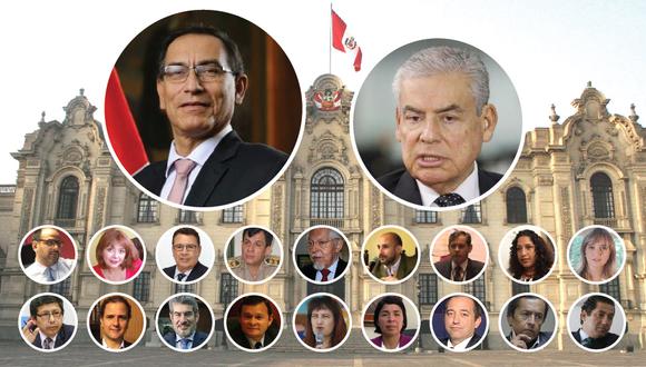Foto | Gabinete Vizcarra. Hoy juramentaron César Villanueva y los 18 ministros. Conozca el perfil de los ministros que asumen cada una de las carteras.