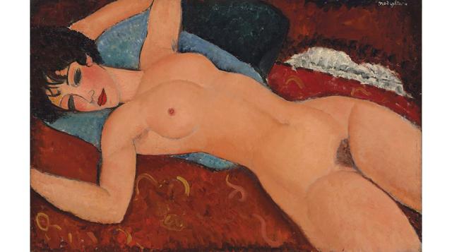 La pintura "Desnudo recostado" de Amedeo Modigliani fue vendida el lunes en US$ 170.4 millones en Nueva York, un récord para un cuadro del artista italiano y la segunda más alta alcanzada por una obra de arte en una subasta. El récord previo de