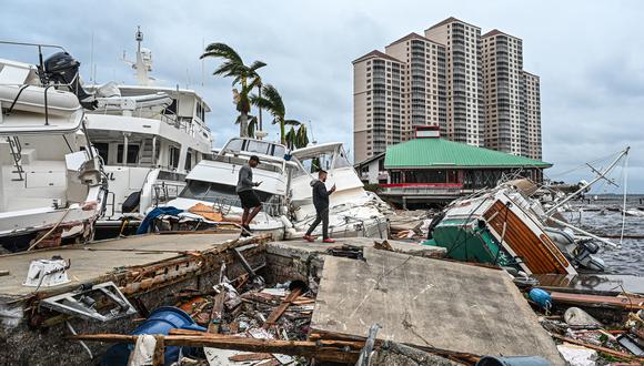 Ian ocasionó más de un centenar de víctimas mortales y puede haber causado pérdidas materiales de US$ 40,000 a US$ 60,000 millones. (Foto de Giorgio VIERA / AFP)