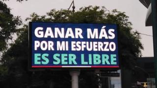 ONPE pidió información a partidos sobre paneles que aparecieron en avenidas de Lima