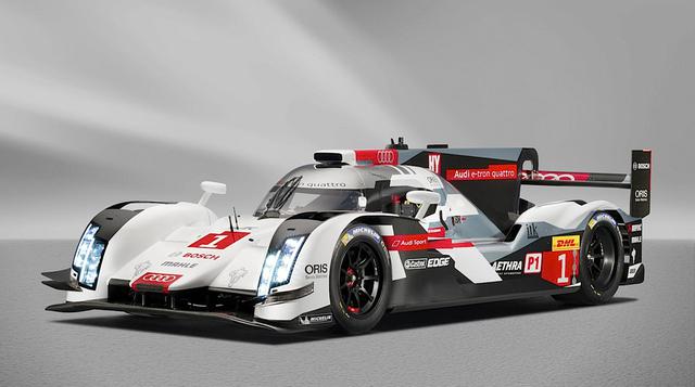Audi R18 e-tron quattro. Es la apuesta híbrida de la marca alemana para continuar este año con su dominio en la categoría principal de esta prueba. (Foto: motor.es)