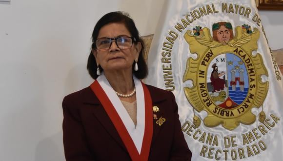 La Dr. Jeri Ramón es contadora pública de profesión y la primera mujer rectora de San Marcos. (Foto: UNMSM)