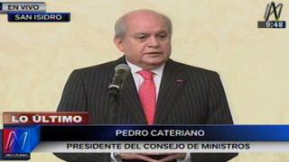 Pedro Cateriano invoca al Congreso a debatir propuesta sobre AFP "con mayor profundidad"