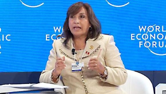 Vicepresidenta de Perú, Dina Boluarte. (Foto: Foro Económico Mundial)