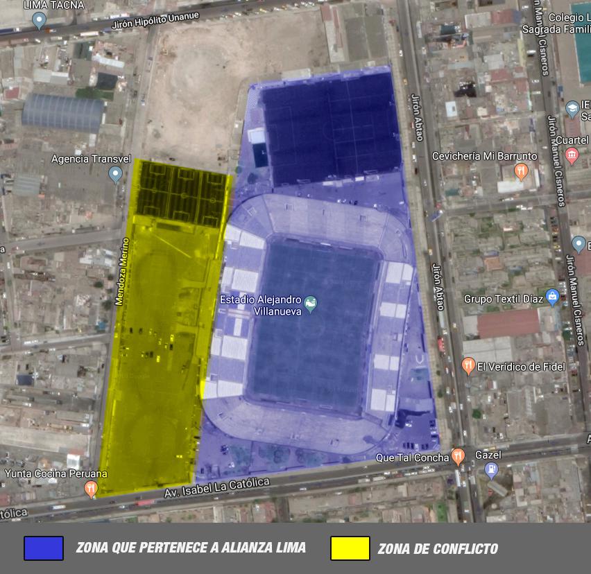Esta es la zona en conflicto. (Google Maps)