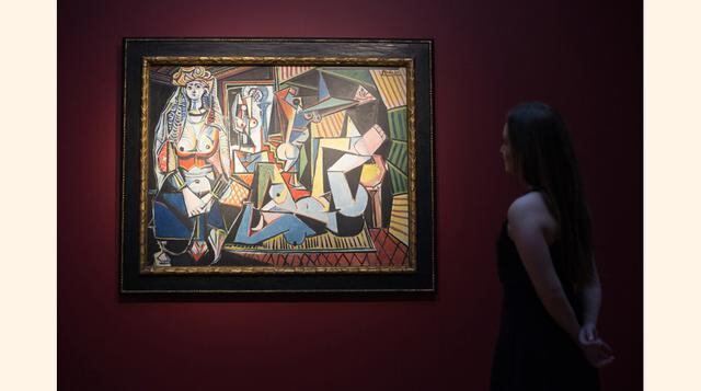Christie's exhibe la obra de Pablo Picasso llamada ;Les femmes Alger (Version "O")' que se subastará en Londres. Es parte de su subasta llamada;Looking Forward to the Past'sale, que será el 11 de mayo. (Foto: AP)