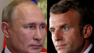 Macron pide a Putin proteger plantas nucleares de Ucrania